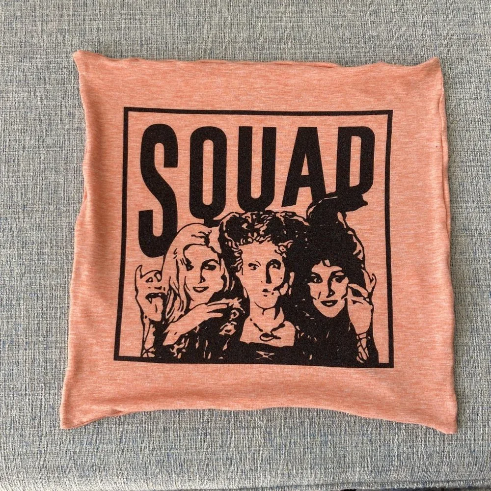 Hocus Pocus Halloween Movie handmade upcycled T-shirt16x16 throw pillow cover